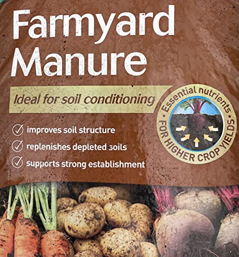 Farmyard Manure for Gardeners - Premium Blend of Manure and Organic Matter - (2 Litres)