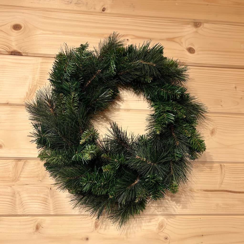 AcquaGarden Outdoor Plants 1 x Evergreen Wreath Evergreen Artificial Wreath