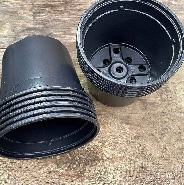 AcquaGarden Soparco Premium Growers 1 Litre Plant Pots in Black