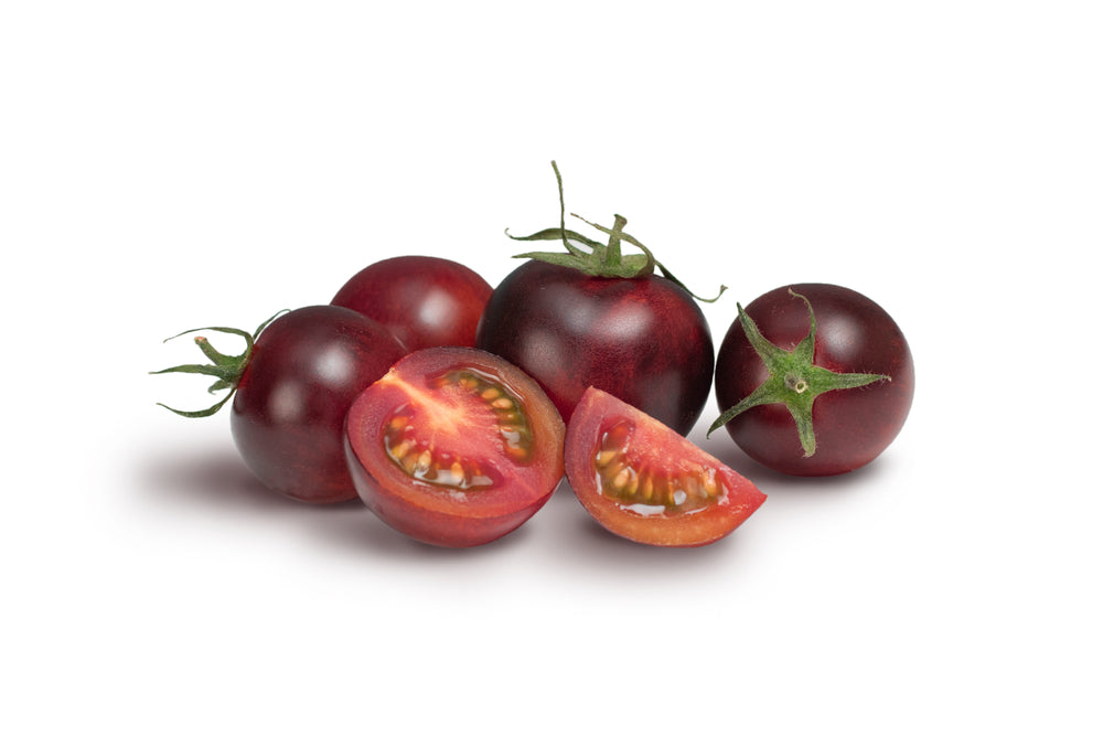 Heritage Tomato Plants - 'Black Cherry' - 3 x Full Plants in 10.5cm Pots
