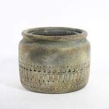 Ceramic Jar Plant Pot - 'Totem' (16cm x 12.5cm) - AcquaGarden