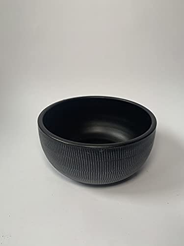 Fruit Bowl - Amalfi Ceramic - Black (23cm x 11cm) - AcquaGarden