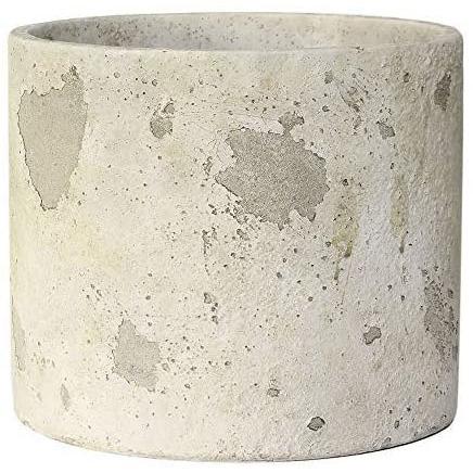Rustic Round Cement (20cm Diameter x 17.5cm Height) - AcquaGarden