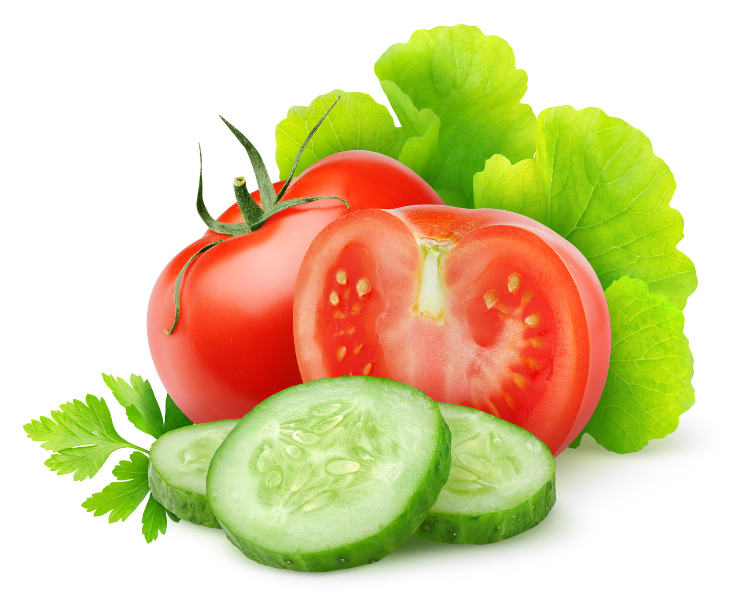 Tomato and Cucumber Combo Pack - 6 x Full Plants in 9cm Pots