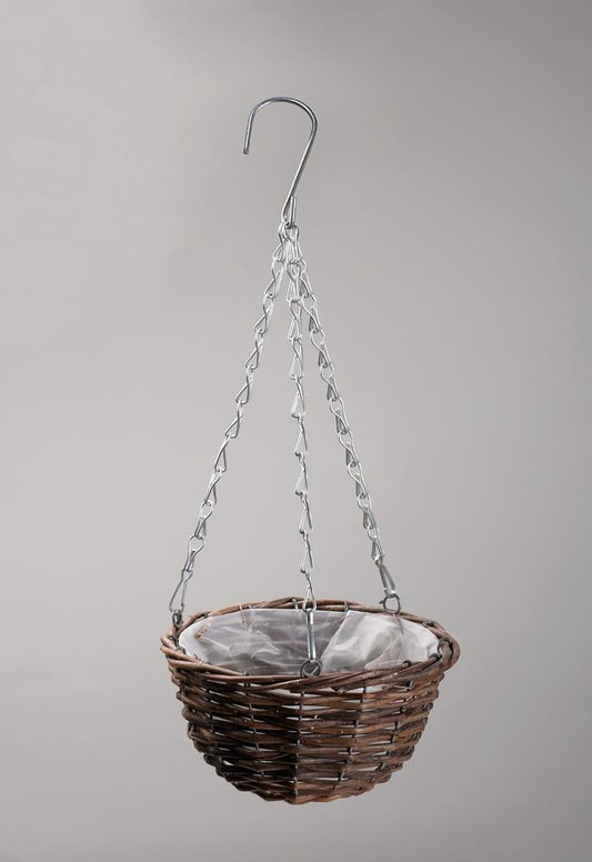 Wooden Effect Hanging Basket - 30cm - AcquaGarden